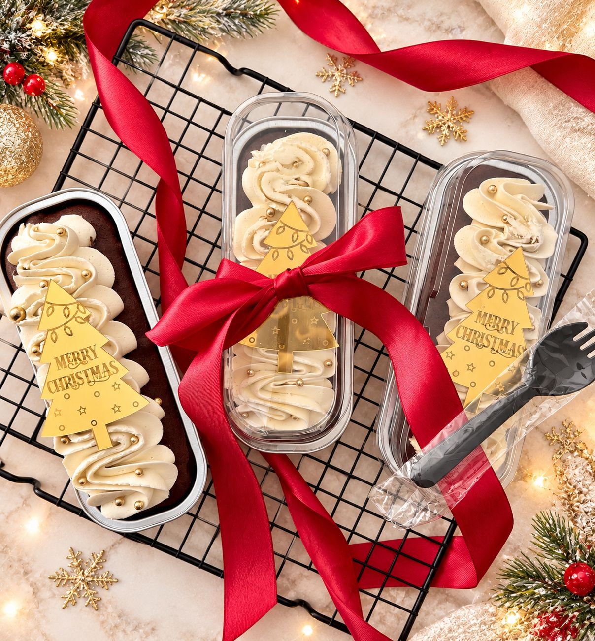 Christmas Cake Cups