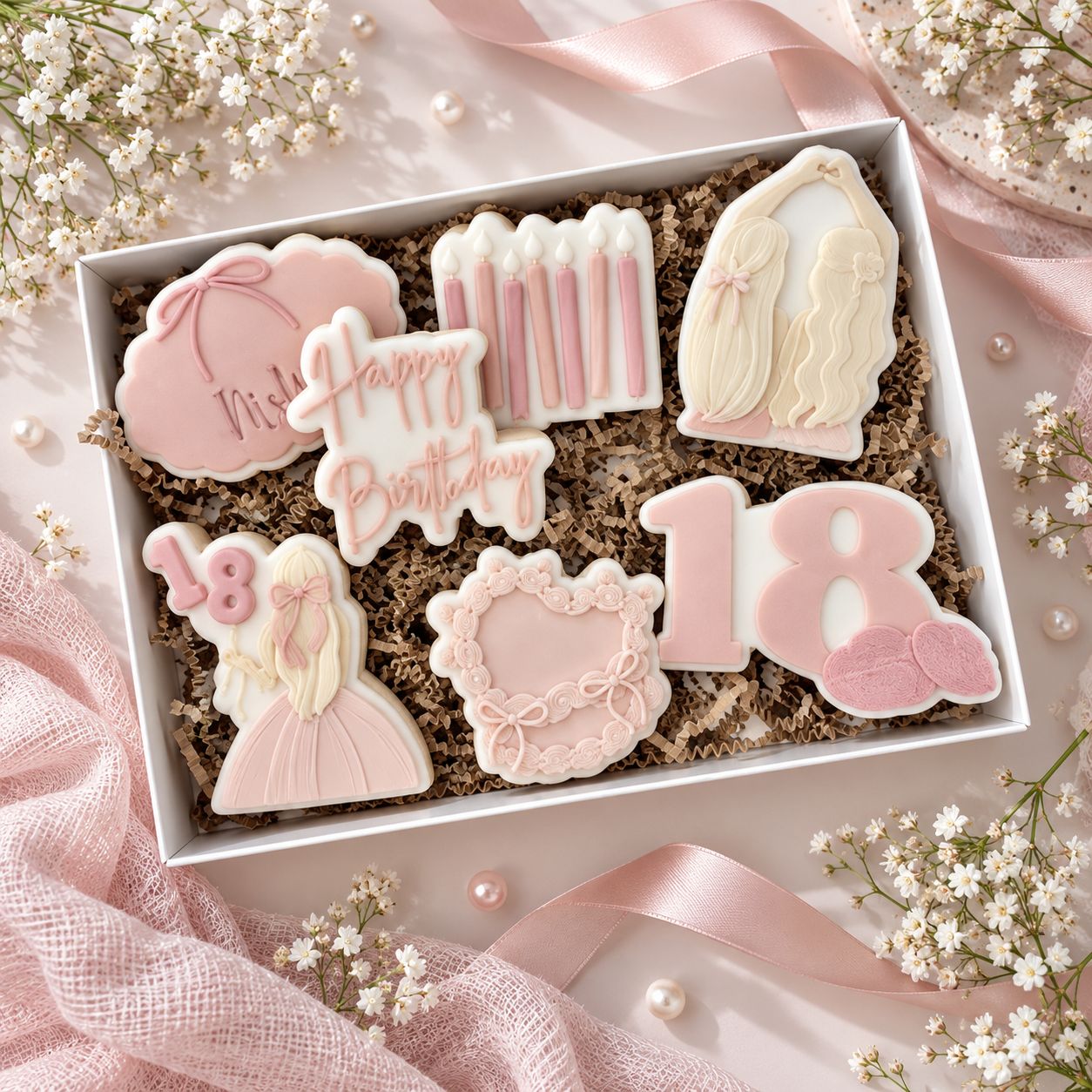 Girly Birthday Cookies 