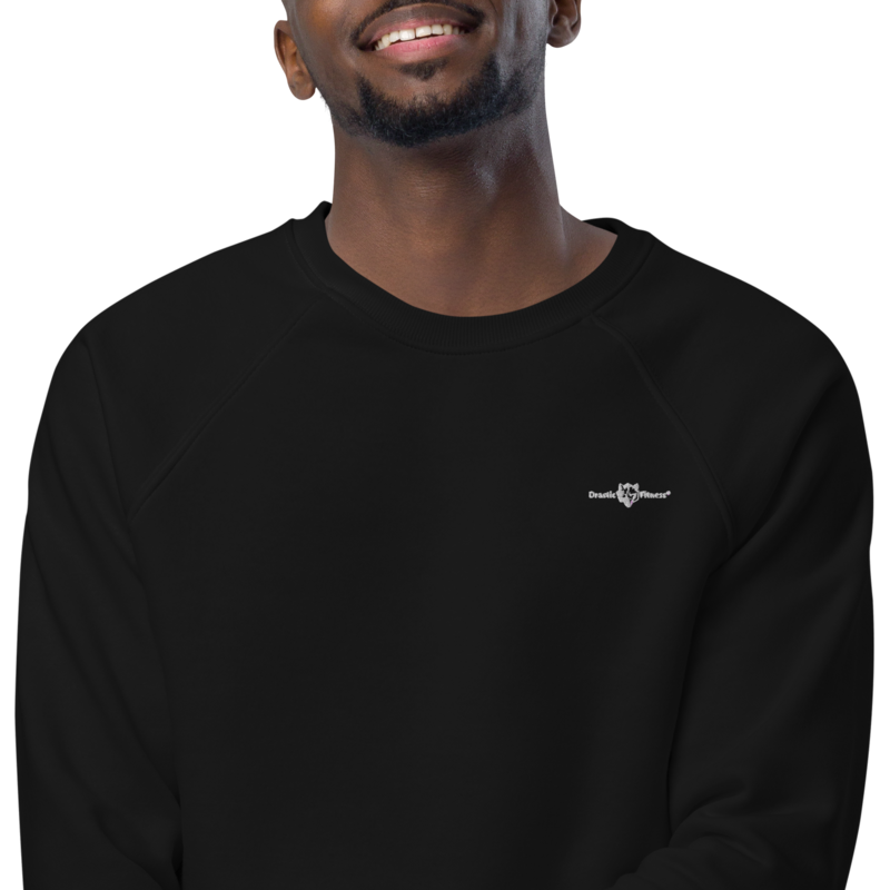 Unisex organic raglan sweatshirt