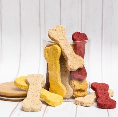 Dog Biccies 5 different flavours 7 pack