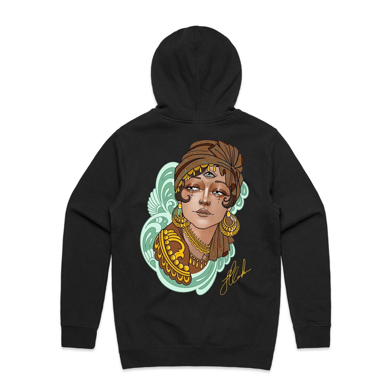 Unisex Hoodie  |  Sam Carter, Colour: Black