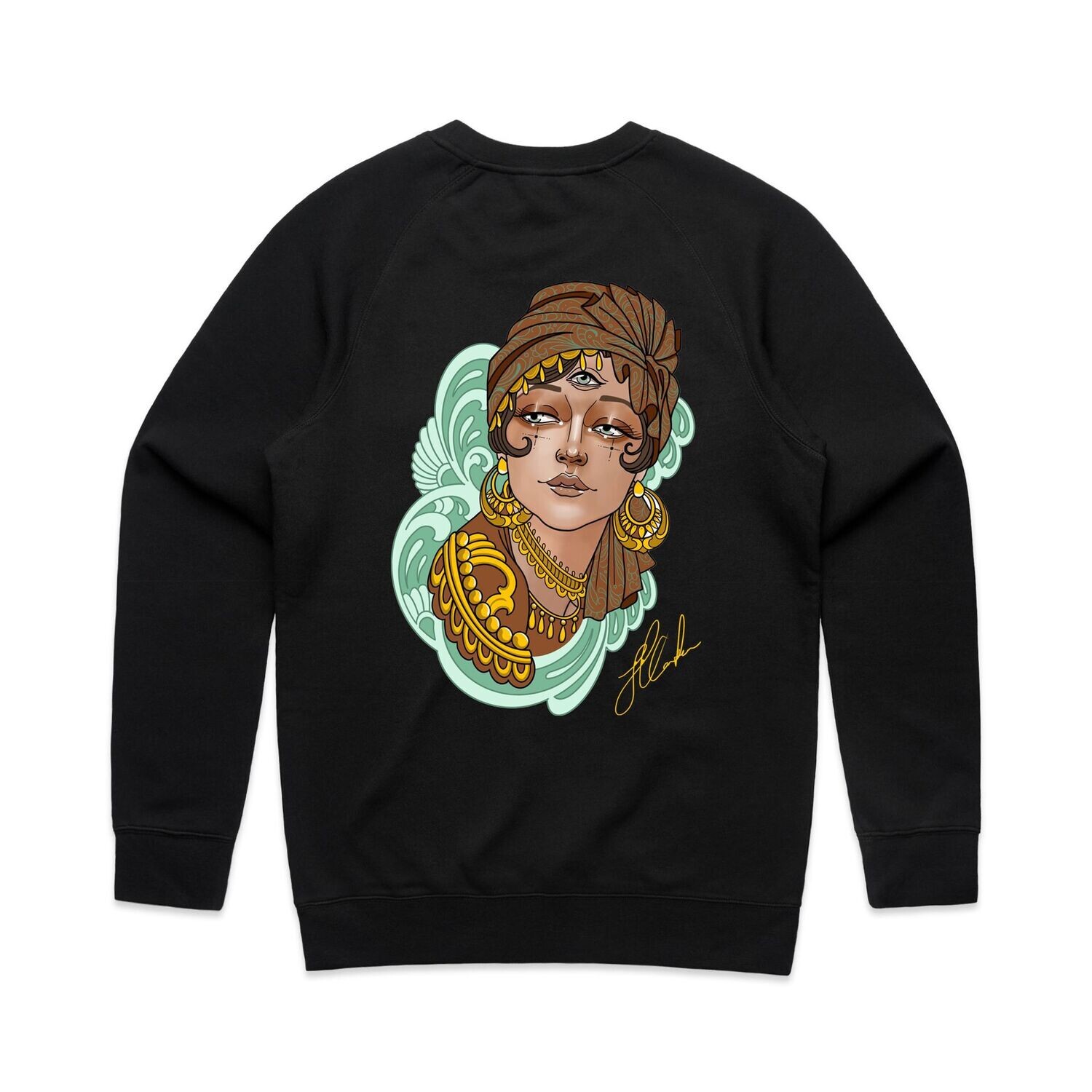 Unisex Crew  |  Sam Carter, Colour: Black