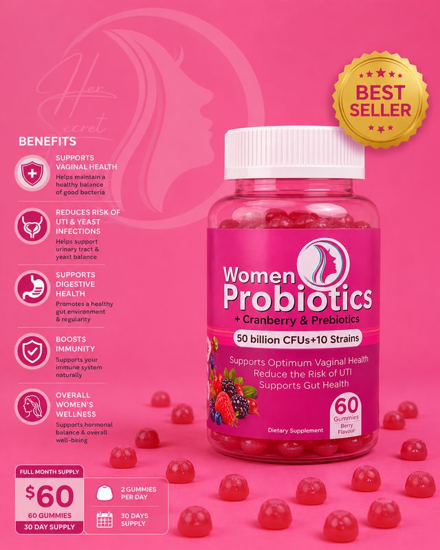 Probiotic gummy with Cranberry