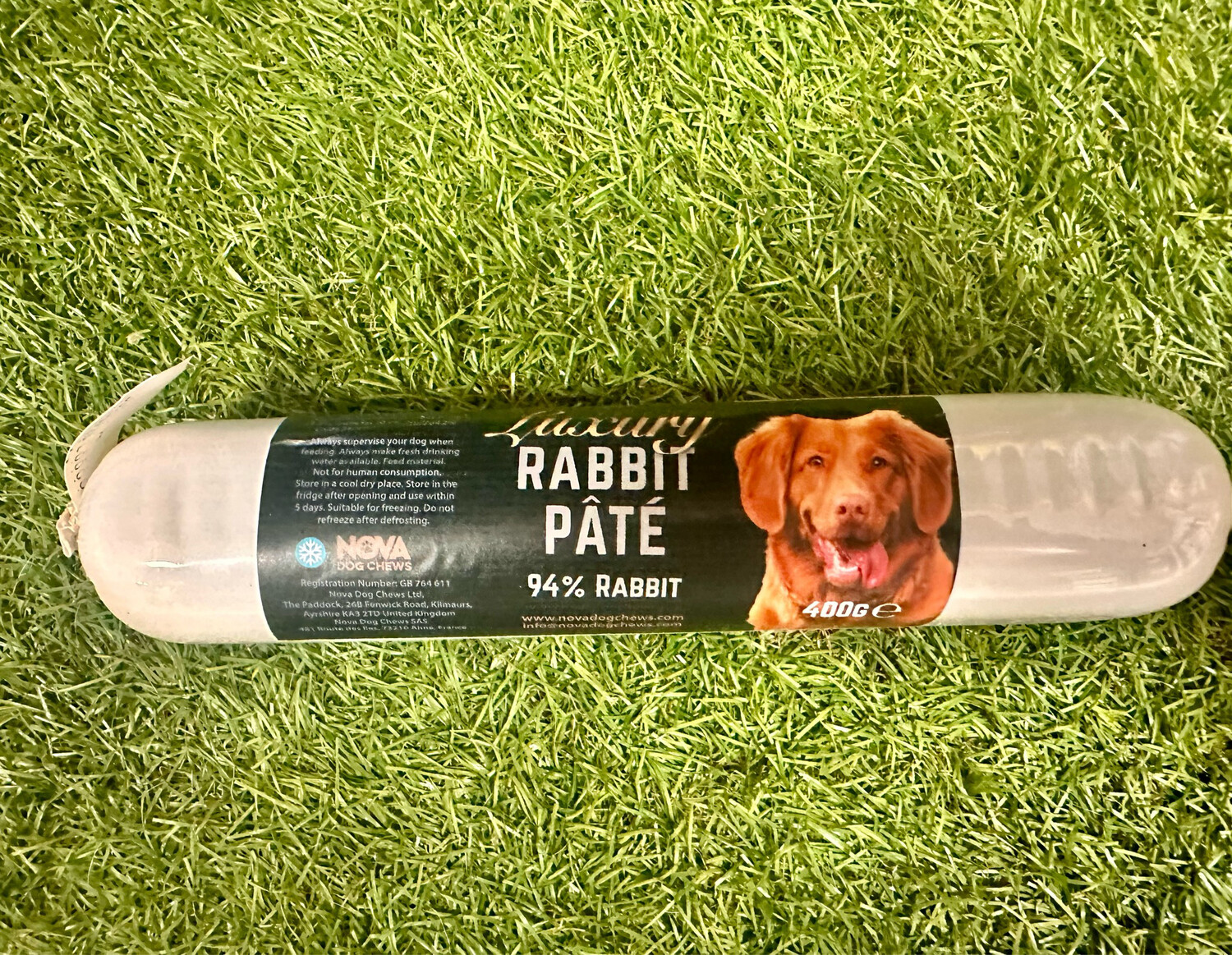 Luxury Rabbit Pate 400g (New Grain Free Recipe)