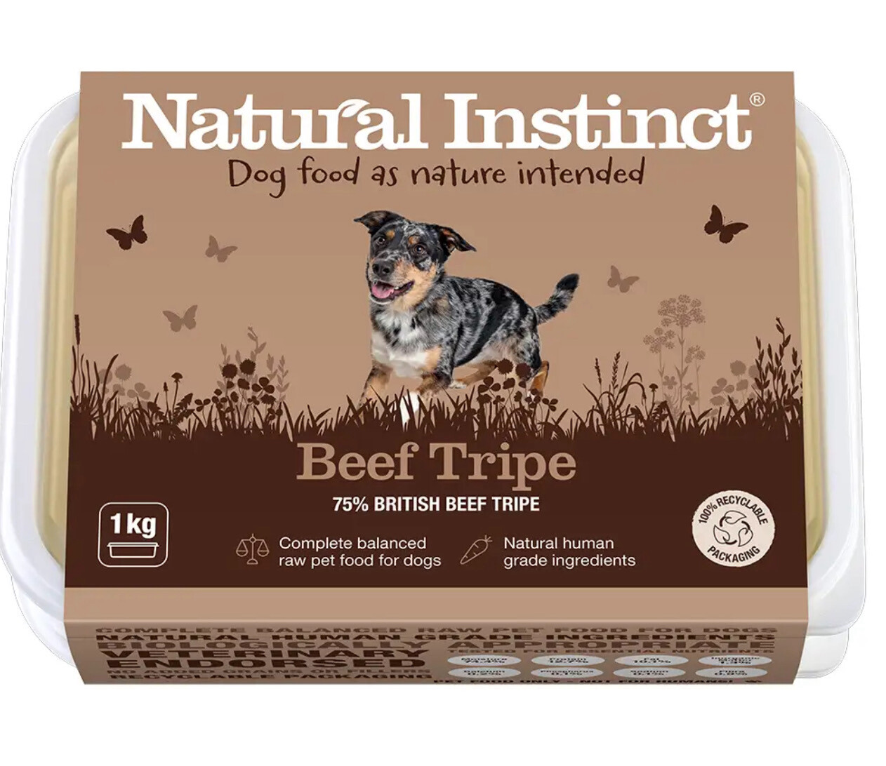 Natural Instinct Beef Tripe 1kg