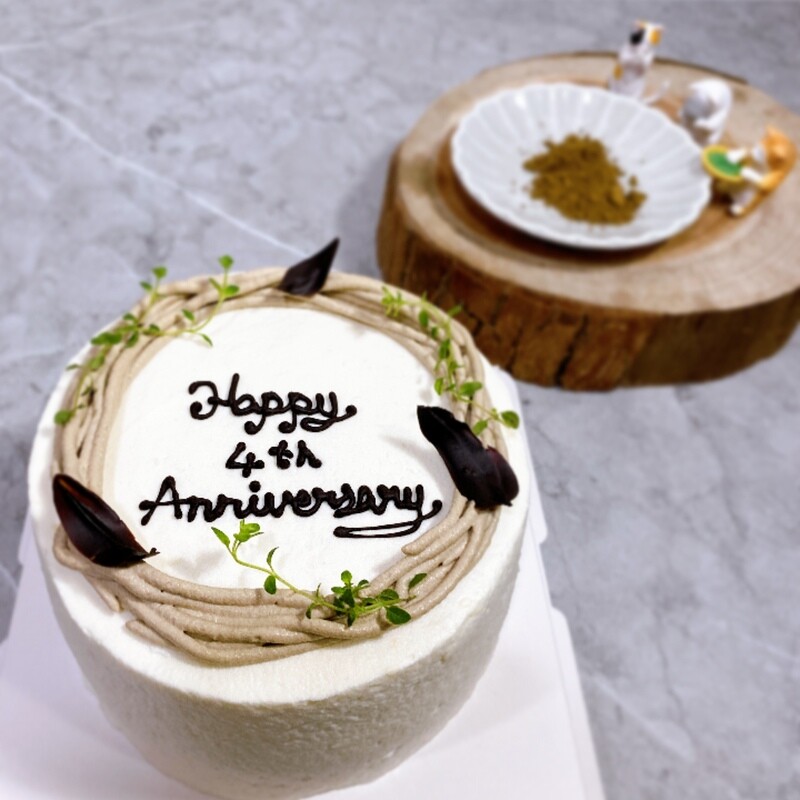 焙茶慕斯與伯爵戚風蛋糕(6吋)
Hojicha Mousse cake with earl grey chiffon (6”)