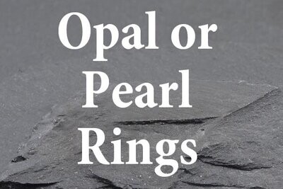 Opal or Pearl Rings