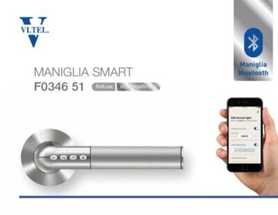 VI.TEL. Maniglia Smart Bluetooth per Porta Con Codice Numerico, F0346 51