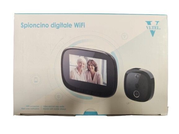 SPIONCINO DIGITALE WIFI 4,3" LCD C/SENSORE FOTO/VIDEO NERO