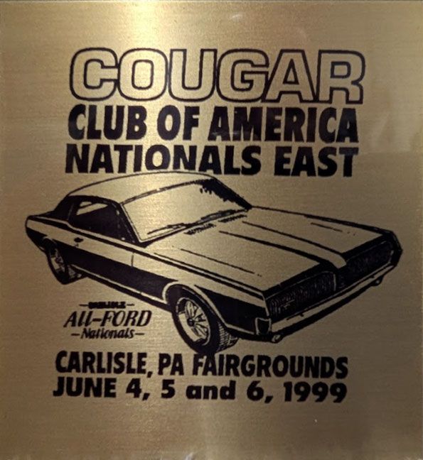CCOA 1999 National East Dash Plaque