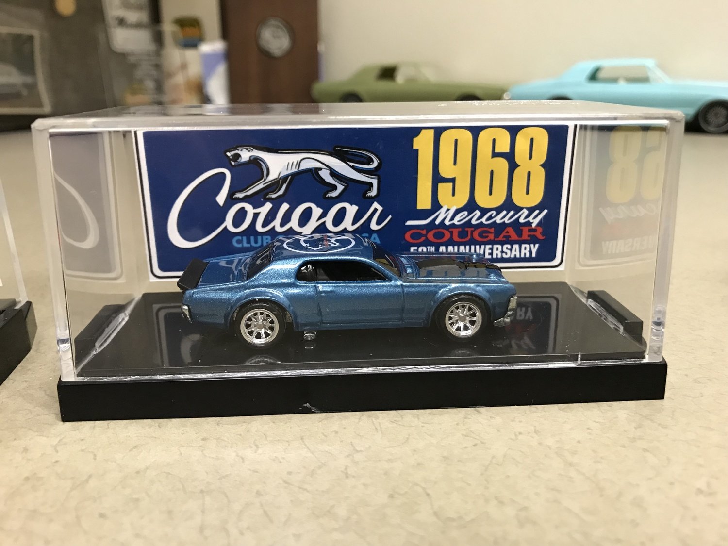 1968 50th Anniversary Collectible Die Cast Cougar (Blue)