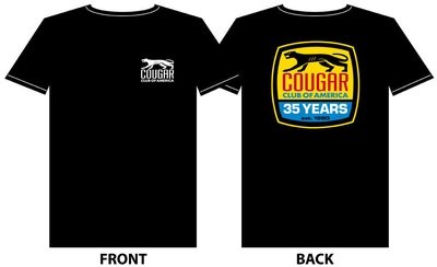Cougar Club 35th Anniversary Black Shirt