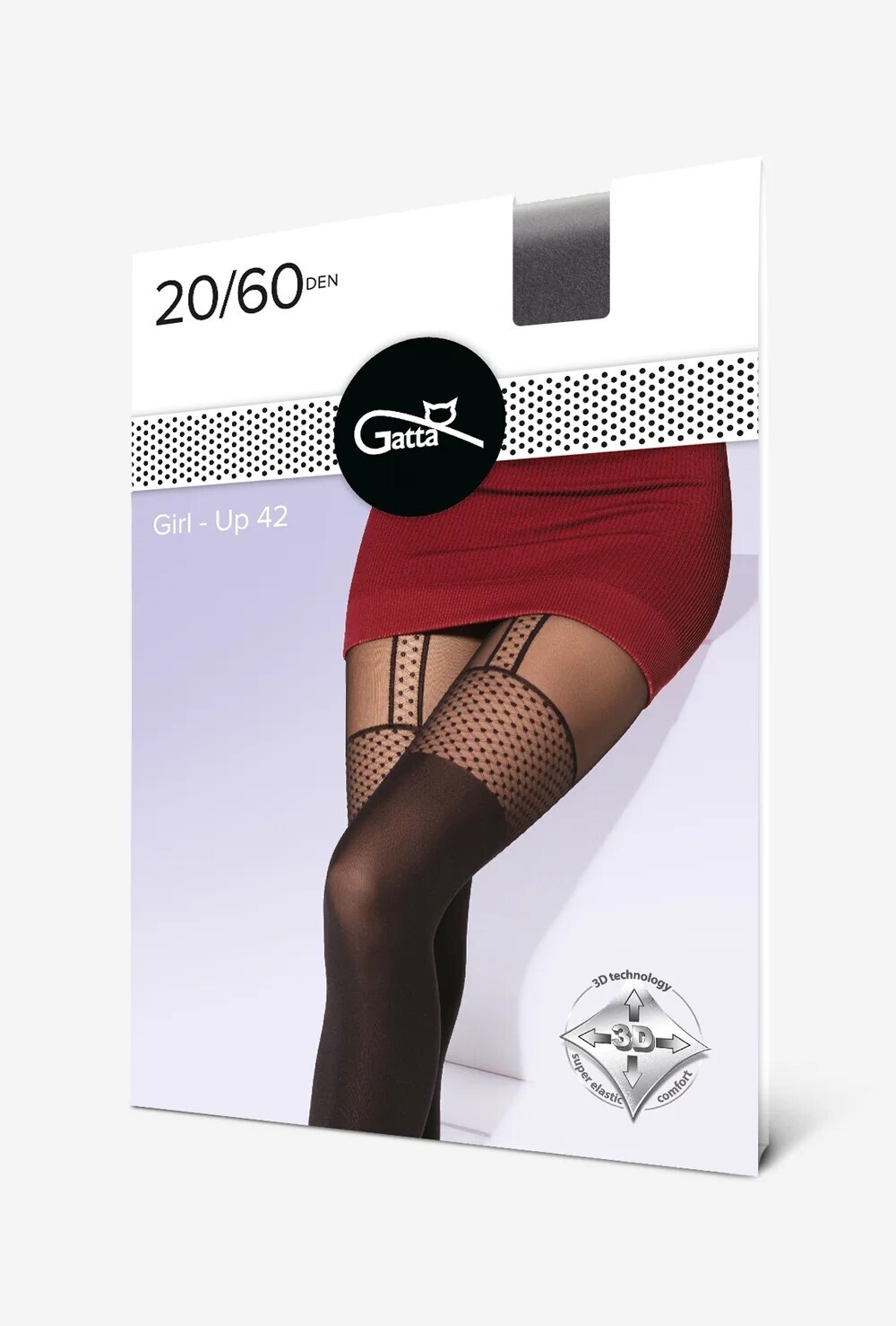 GIRL-UP 42 - Ženske čarape 20/60 DEN