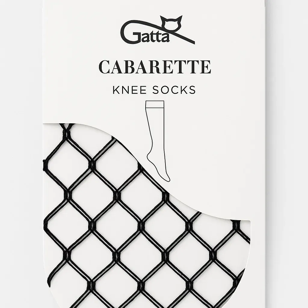 CABARETTE KNEE SOCKS 05 - Ženske mrežaste dokolenice