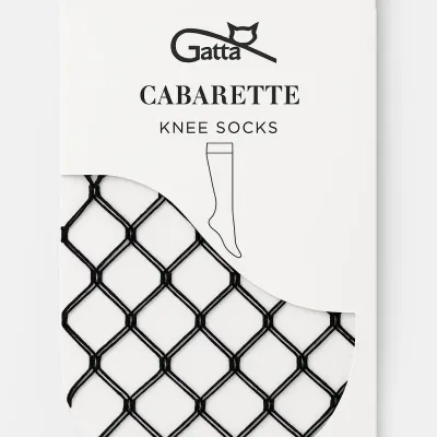 CABARETTE KNEE SOCKS 05 - Ženske mrežaste dokolenice