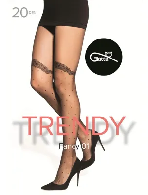 Ženske hulahopke 20 DEN sa tufnama Gatta Fancy 01