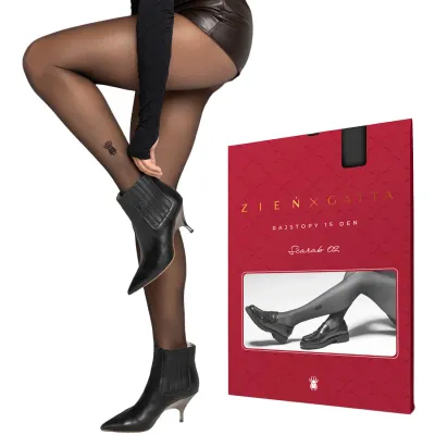 Ženske hulahopke 15 DEN sa motivom skarabeja Gatta Scarab 02  
