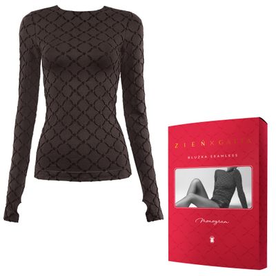 Ženska bluza Monogram Zień x Gatta braon