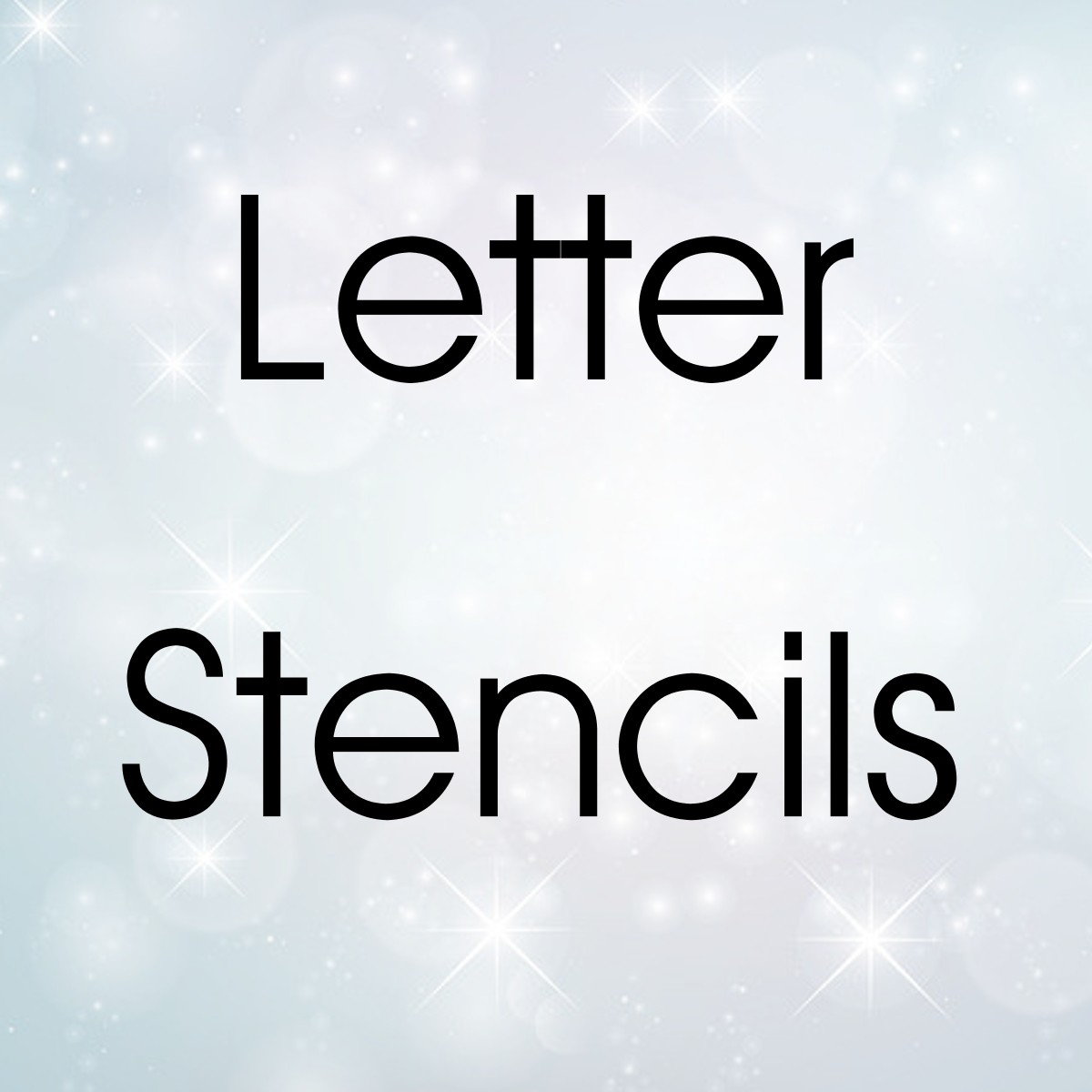 ALPHABET Letters - Bulk Stencils