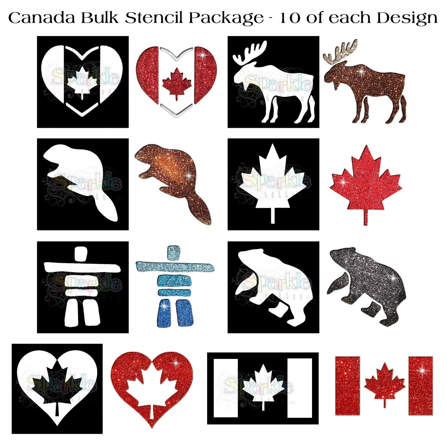 Bulk Canada Stencil Package