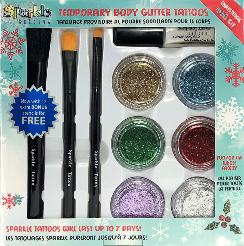 Christmas Glitter Tattoo Party Kit