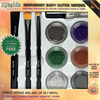 Halloween Glitter Tattoo Party Kit