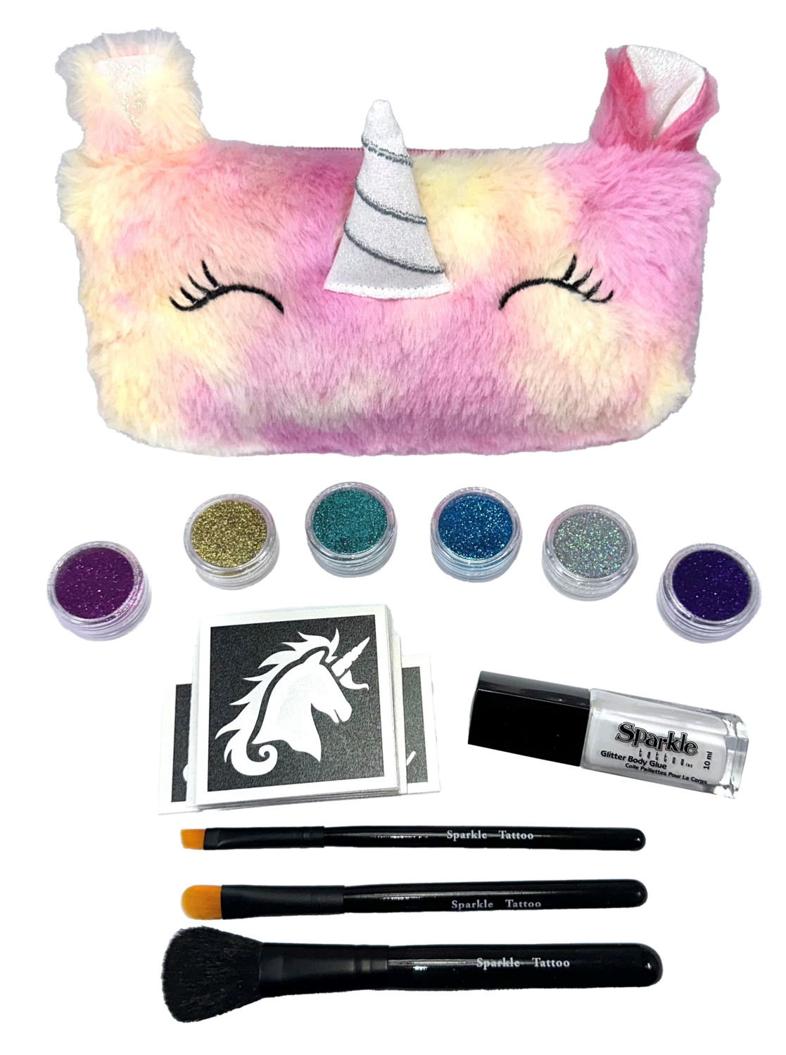 Unicorn Tattoo Kit (pink/Yellow)