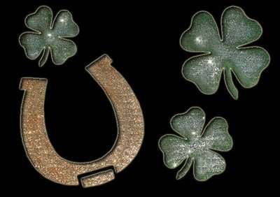 Extra Large Horseshoe &amp; Clover Stencil