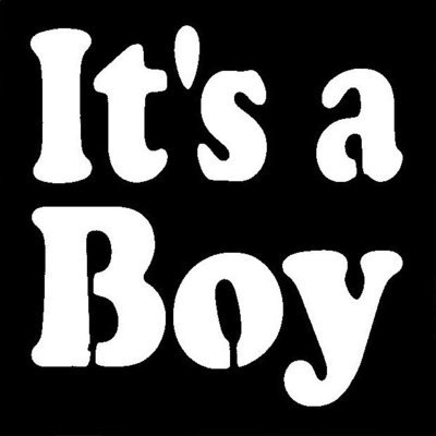 It's a Boy Stencil