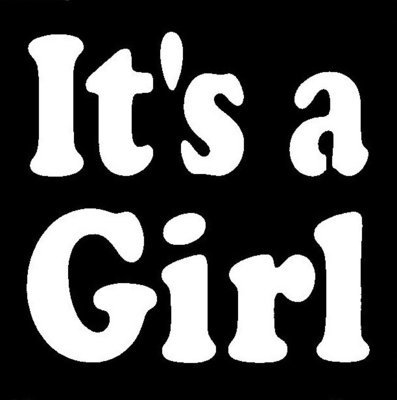 It's a Girl Stencil