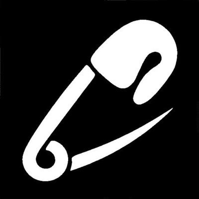 Safety Pin Stencil