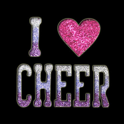 I Heart Cheer Stencil