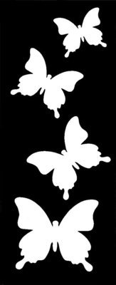 Butterfly Trail Stencil