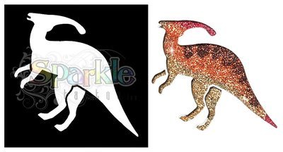 Hadrosaur Stencil