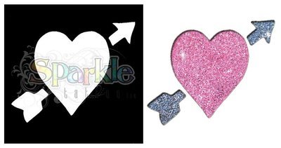 Heart &amp; Arrow Stencil