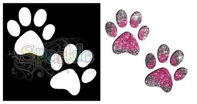 Paw Prints Stencil