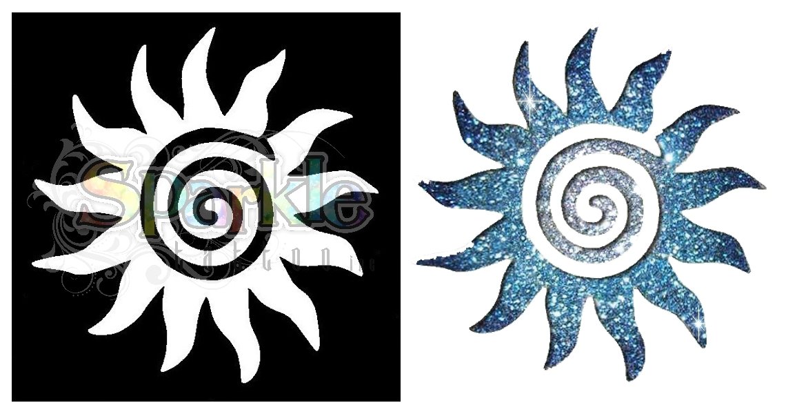 Sun Swirl Stencil