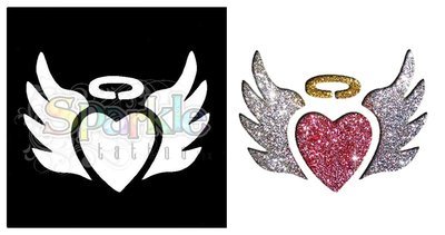 Winged Heart Stencil