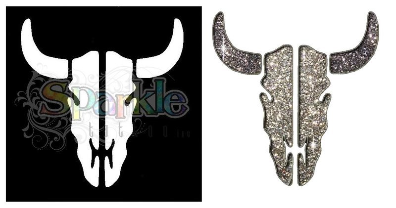 Bull Skull Stencil