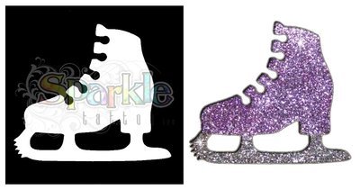 Figure Skate Stencil