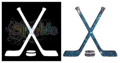 Hockey Stick Stencil