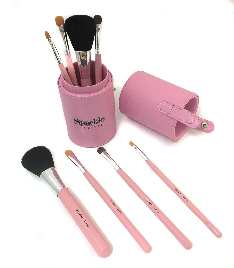 Pink Brush Set with Case
