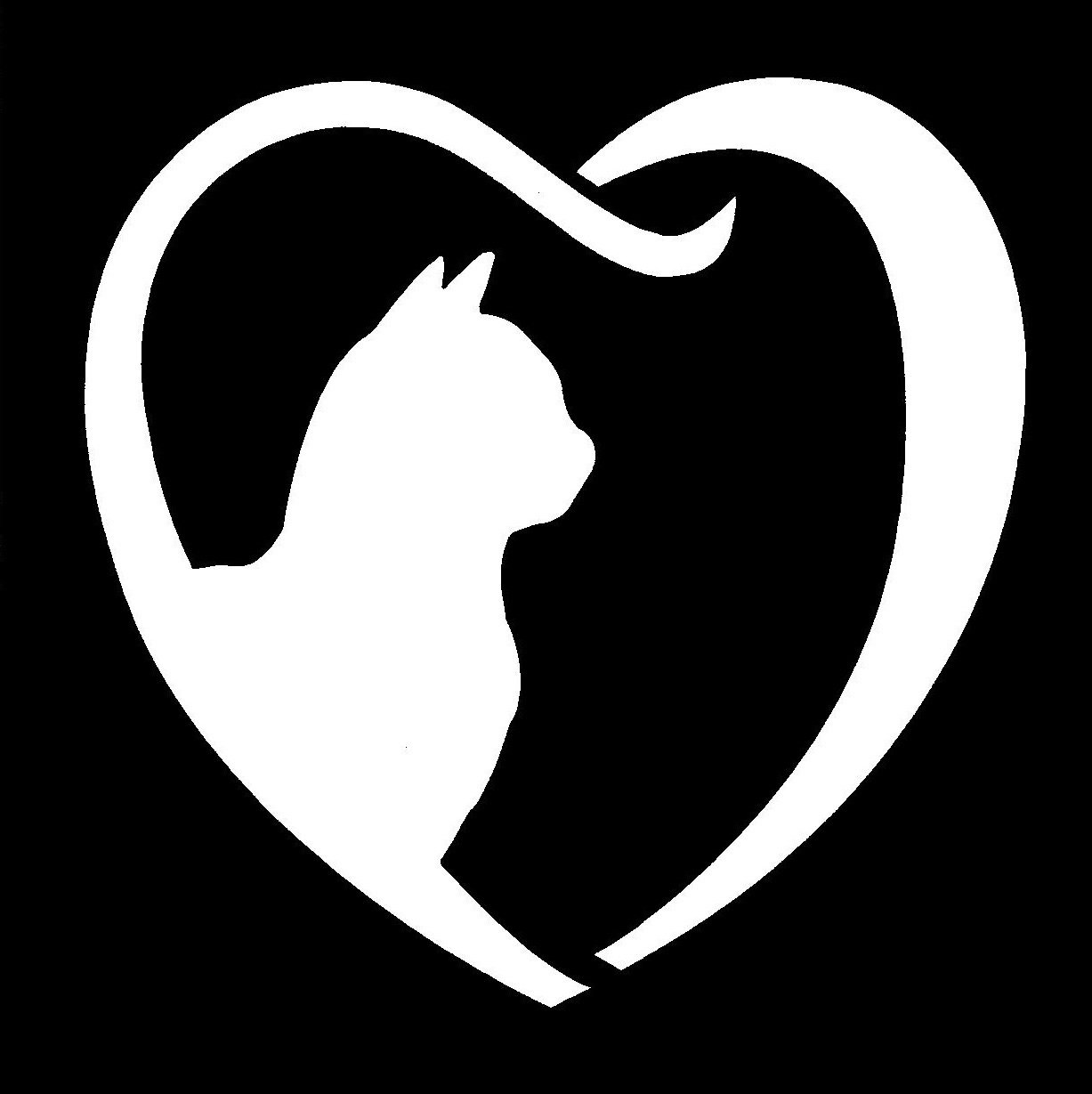 Cat Heart Stencil