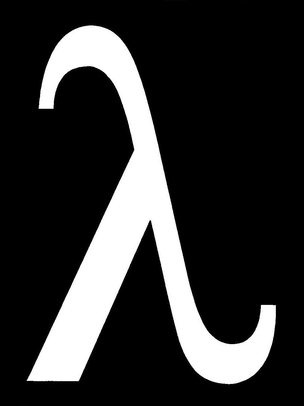 Pride Lambda Stencil