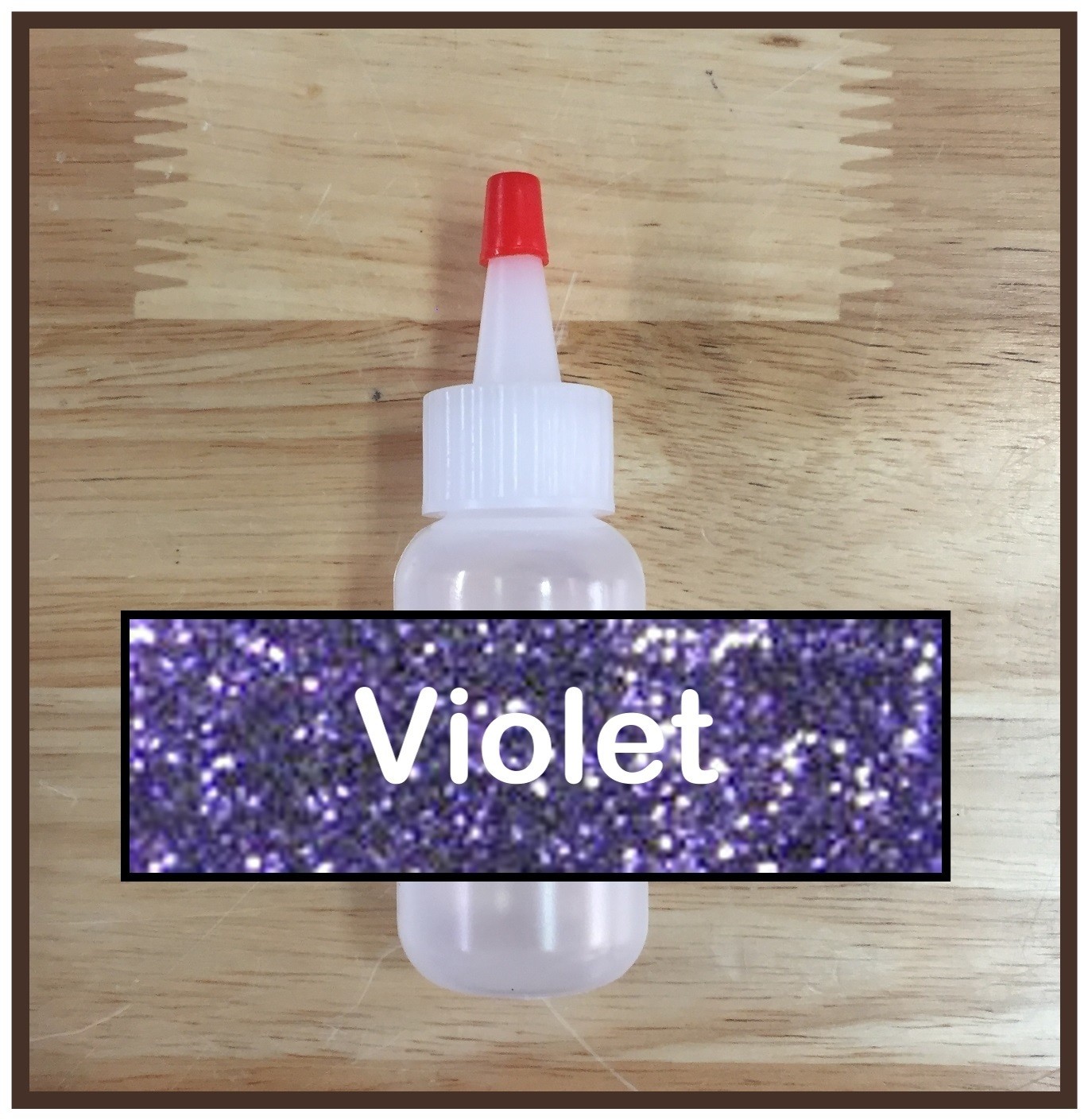 CLEARANCE! Violet Glitter Poof