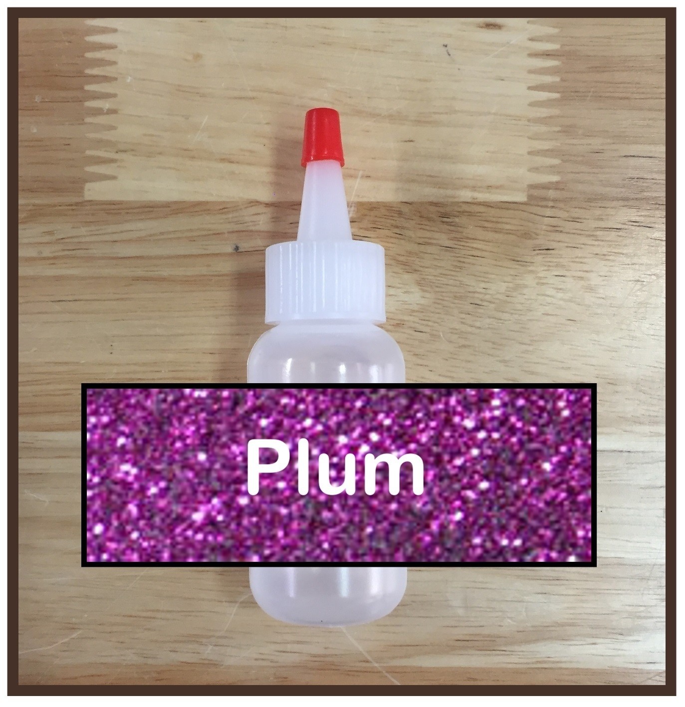 CLEARANCE! Plum Glitter Poof