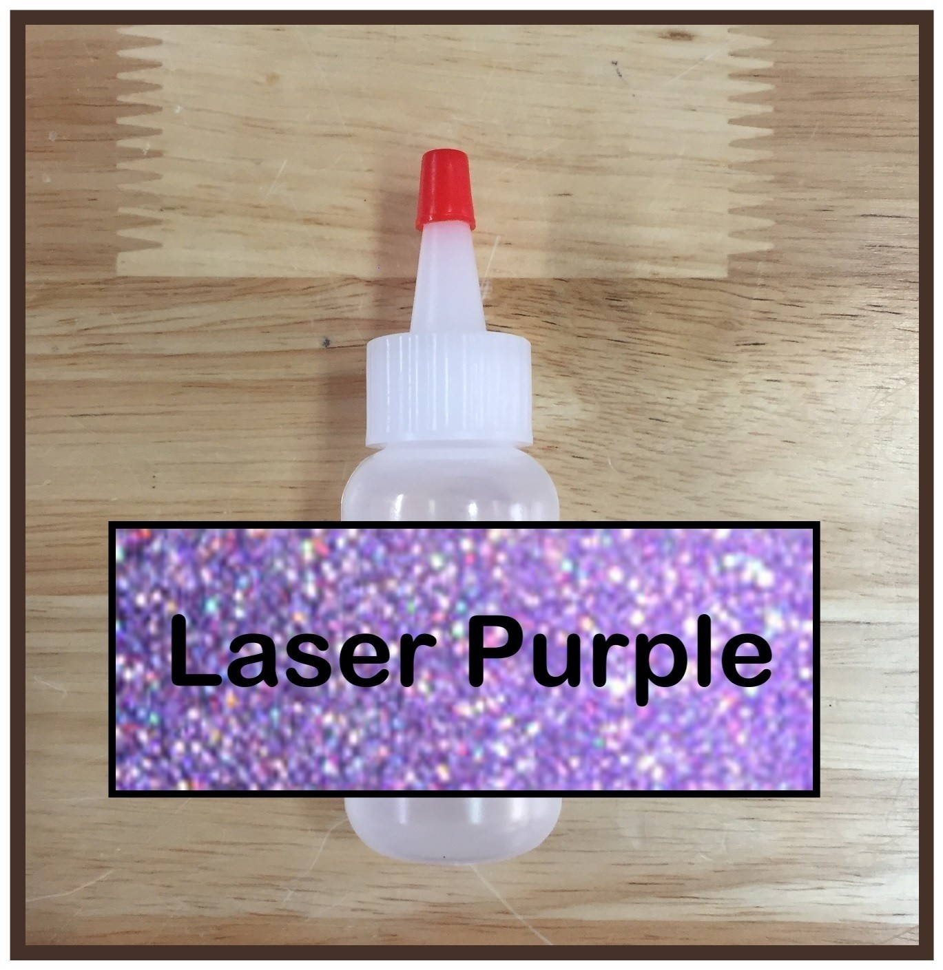 CLEARANCE! Laser Purple Glitter Poof