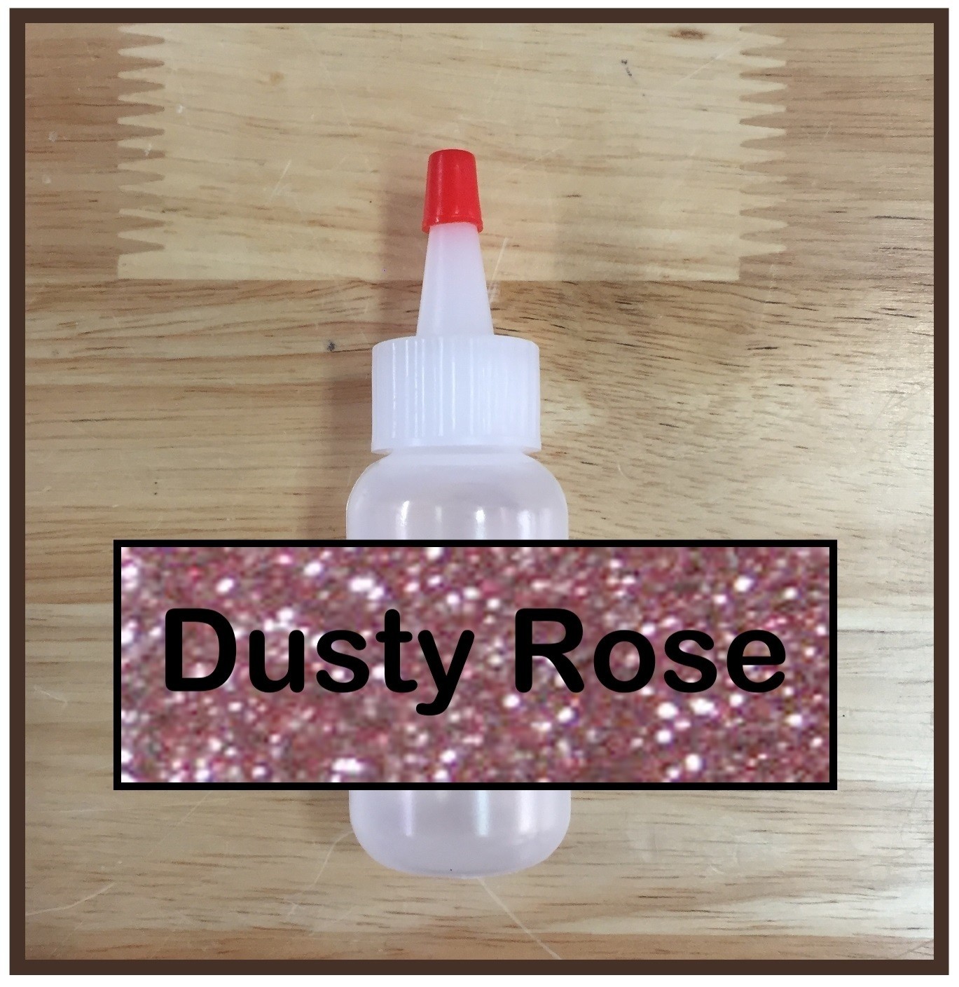 CLEARANCE! Dusty Rose Glitter Poof