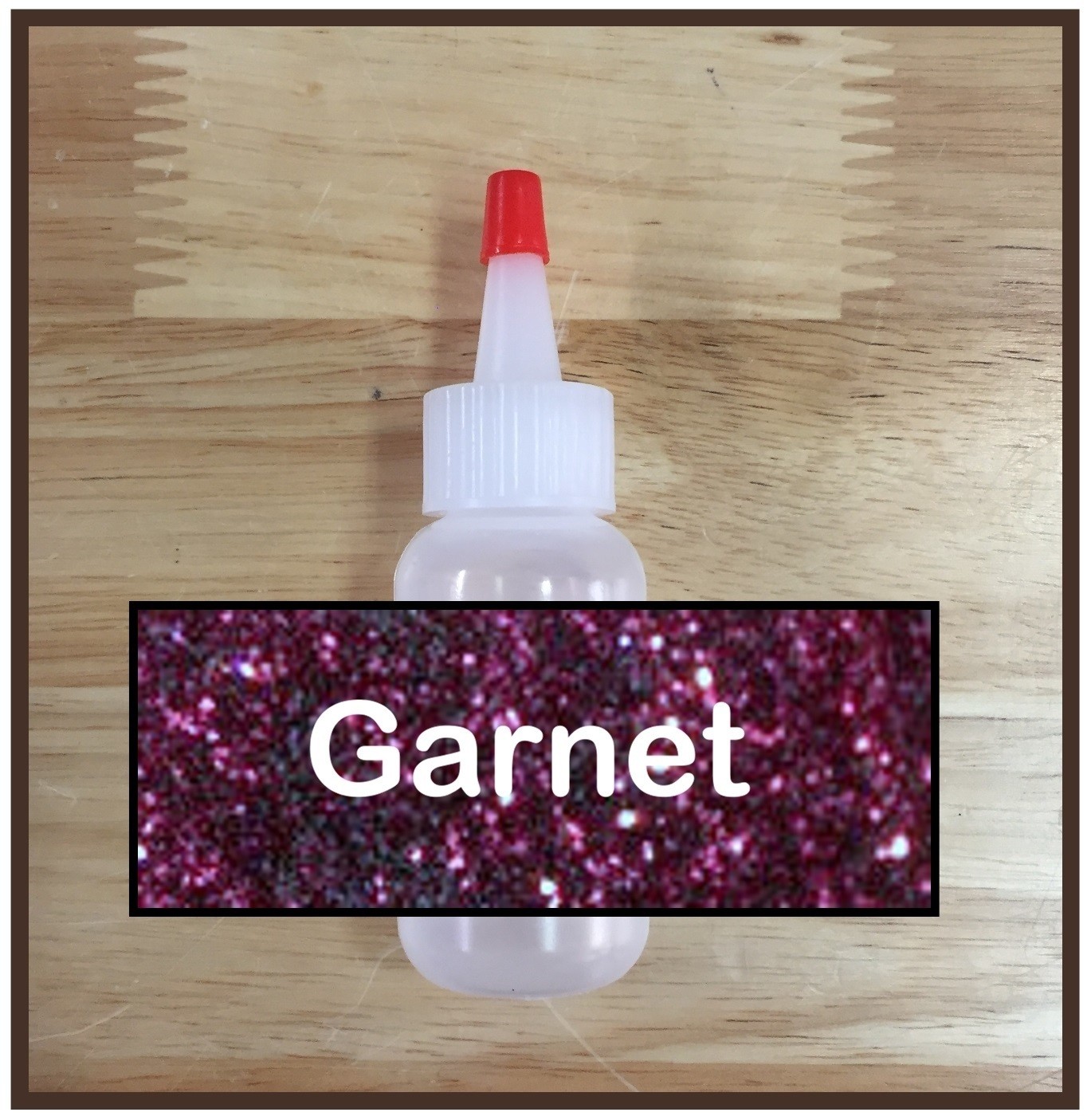 CLEARANCE! Garnet Glitter Poof