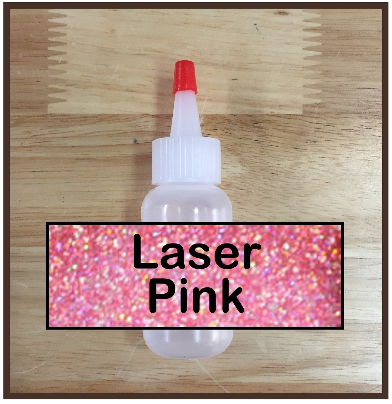 CLEARANCE! Laser Pink Glitter Poof
